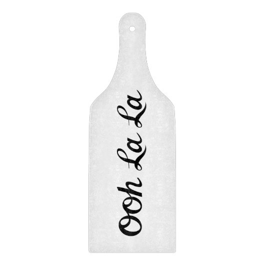 Planche À Découper Ooh La La Script Noir (Devant)