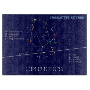 Planche À Découper Ophiuchus de constellation zodiaque