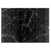 Planche À Découper Or blanc sur le marbre noir (Devant)