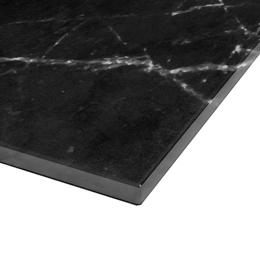 Planche À Découper Or blanc sur le marbre noir (Coin)