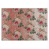 Planche À Découper Or Confetti rose Roses Floral (Devant)