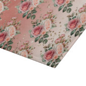 Planche À Découper Or Confetti rose Roses Floral (Coin)