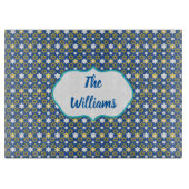 Planche À Découper Or et étoile bleue de David (Devant)