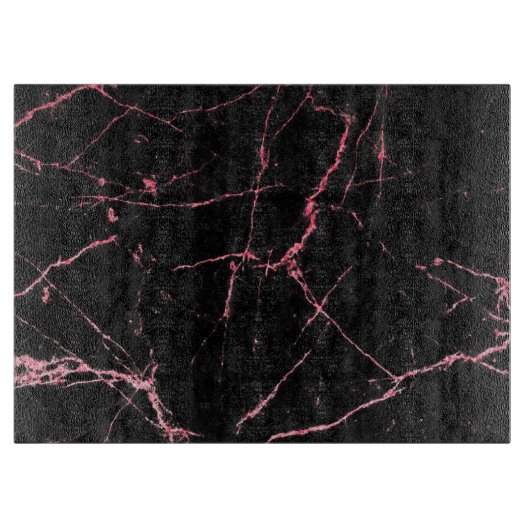 Planche À Découper Or rose et marbre noir (Devant)
