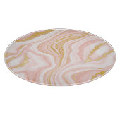 Planche À Découper Or rose : Fusion de marbre. (Coin)