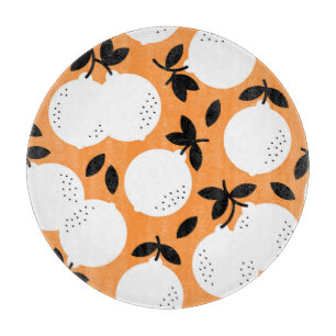Planche À Découper Orange Bliss : Motif de fruits exquis