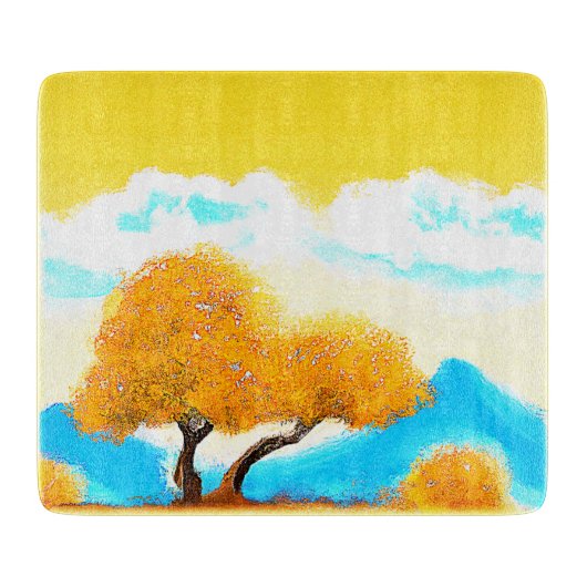 Planche À Découper "Orange Coloured Nature" Belle Photo. Commandez dè (Devant)