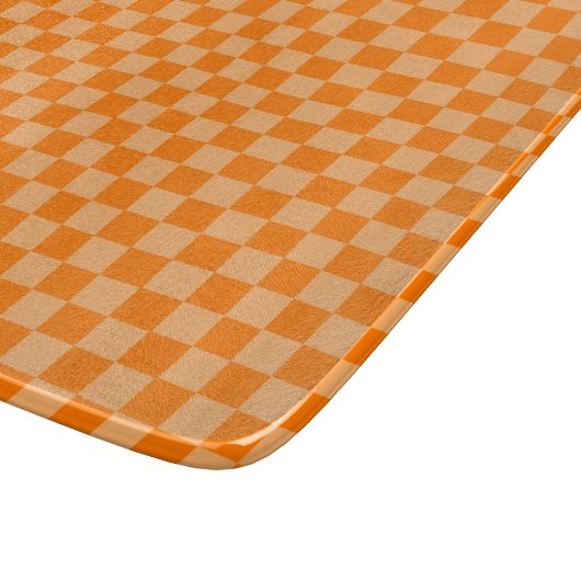 Planche À Découper Orange Combination Checkerboard par Shirley Taylor (Coin)