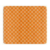 Planche À Découper Orange Combination Checkerboard par Shirley Taylor (Devant)