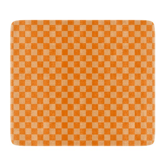 Planche À Découper Orange Combination Checkerboard par Shirley Taylor (Devant)