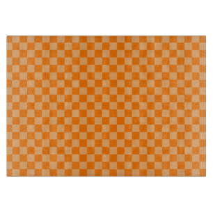 Planche À Découper Orange Combination Checkerboard par Shirley Taylor