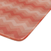 Planche À Découper Orange Peach Chevron (Coin)