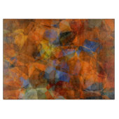 Planche À Découper Orange rouillé Conception abstraite moderne (Devant)