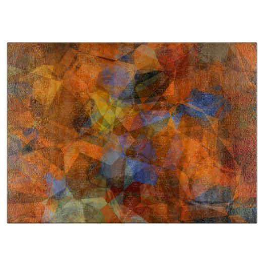 Planche À Découper Orange rouillé Conception abstraite moderne (Devant)