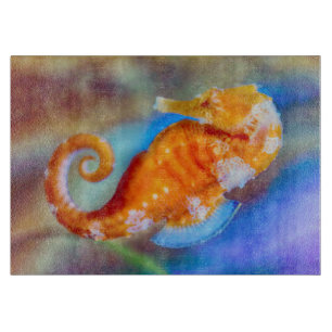 Planche À Découper Orange Seahorse délice