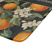 Planche À Découper Oranges espagnoles pures, agrumes, fruits et fleur (Coin)