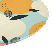 Planche À Découper Oranges Motif : Conception Vibrante sans fil. (Coin)