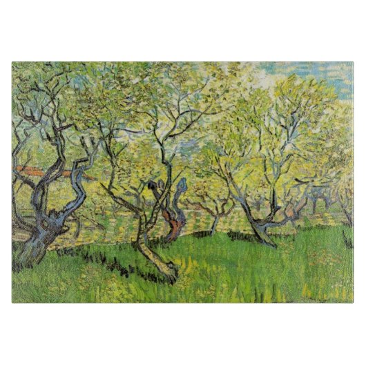 Planche À Découper Orchard à Blossom, Vincent van Gogh. (Devant)