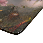 Planche À Découper Orchidée de Cattleya et trois colibris (Heade) (Coin)