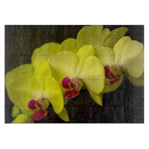 Planche À Découper Orchidée jaune - Verre décoratif