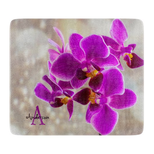 Planche À Découper Orchidée violette (Devant)