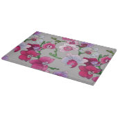 Planche À Découper Orchidées roses en fleur (Coin)