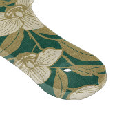 Planche À Découper Orchidées sur motif vert émeraude (Coin)