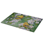 Planche À Découper Orfèvres américains et fleurs de pomme rose (Coin)