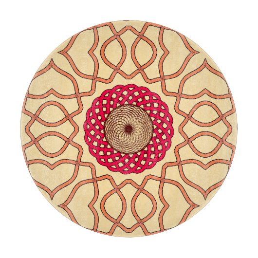 Planche À Découper Organic Mandala Spiral Design (Devant)