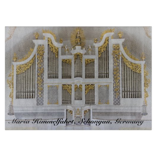 Planche À Découper Orgue de Schongau avec titre (Devant)