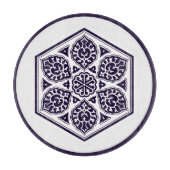 Planche À Découper Oriental bleu turc Rosette Art géométrique (Devant)