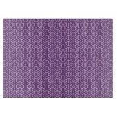 Planche À Découper Oriental violet blanc Ayame Japon Motif Bishamon (Devant)