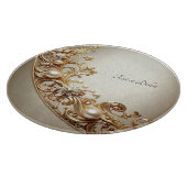 Planche À Découper Ornate Gold Flourish Cutting Board (Coin)