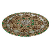 Planche à découper ornée élégante en or (Coin)