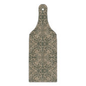 Planche À Découper Ornement élégant décoratif Motif vert foncé (Devant)