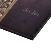 Planche à découper ornement floral doré (Coin)