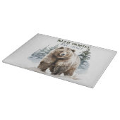 Planche À Découper Ours dans la forêt enneigée (Coin)