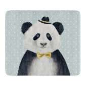 Planche À Découper Ours panda d'aquarelle (Devant)