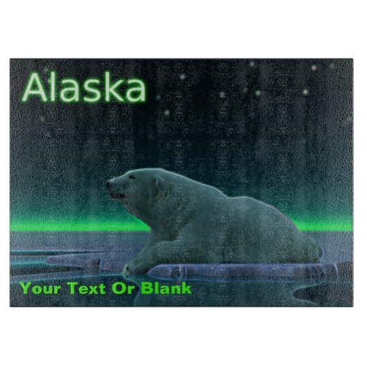 Planche À Découper Ours polaire à bord de glace (Devant)