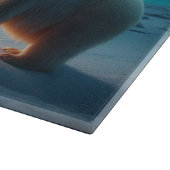 Planche À Découper Ours Polaire Maman Cubs Arbre de Noël Aurora Borea (Coin)