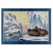 Planche À Découper Ours Polaires, Walrus Et Phoques (Devant)