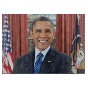 Planche À Découper Oval Office Portrait, Obama Barack Président des É