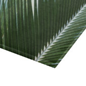 Planche À Découper Overlapping Palm Fronds Tropical Green Abstract (Coin)