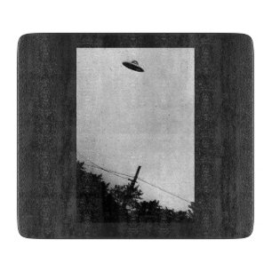 Planche À Découper OVNI Alien Extraterrestre Engin Spatial Top Secret