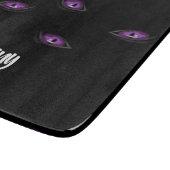 Planche À Découper Oyeux de chat de nom personnalisé (Coin)
