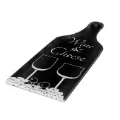 Planche À Découper Paddle Monochrome Vin & Fromage (Coin)