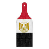 Planche À Découper Pagaie à découper en verre avec drapeau d'Egypte (Devant)