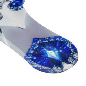 Planche À Découper Pagaie à découper en verre Couleurs Bleues Blancs (Coin)