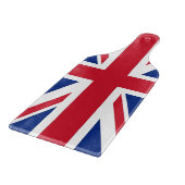 Planche À Découper Pagaie à découper en verre - drapeau du Royaume-Un (Coin)