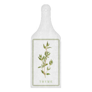 Planche À Découper Pagaie de coupe en verre THYME FRAIS